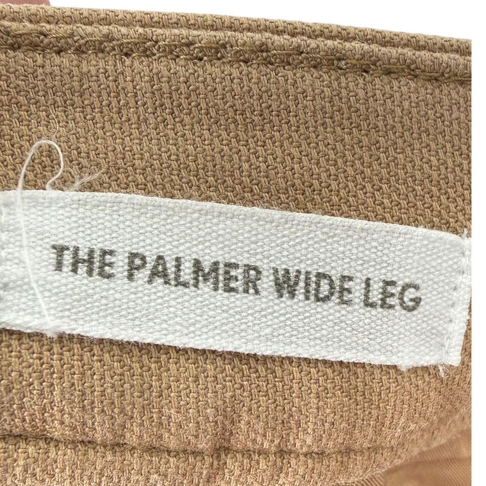 LOFT Womens Palmer Wide Leg Cropped Pants Tan Size 14P Neutral Preppy Casual - Picture 3 of 12